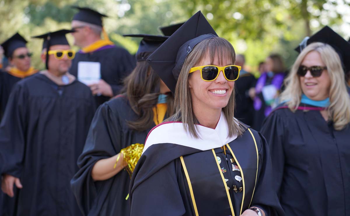 Graduate and faculty processional at CHC's Commencement 2024.