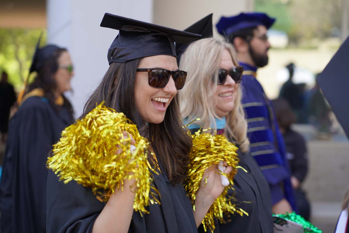 Graduate and faculty processional at CHC's Commencement 2024.