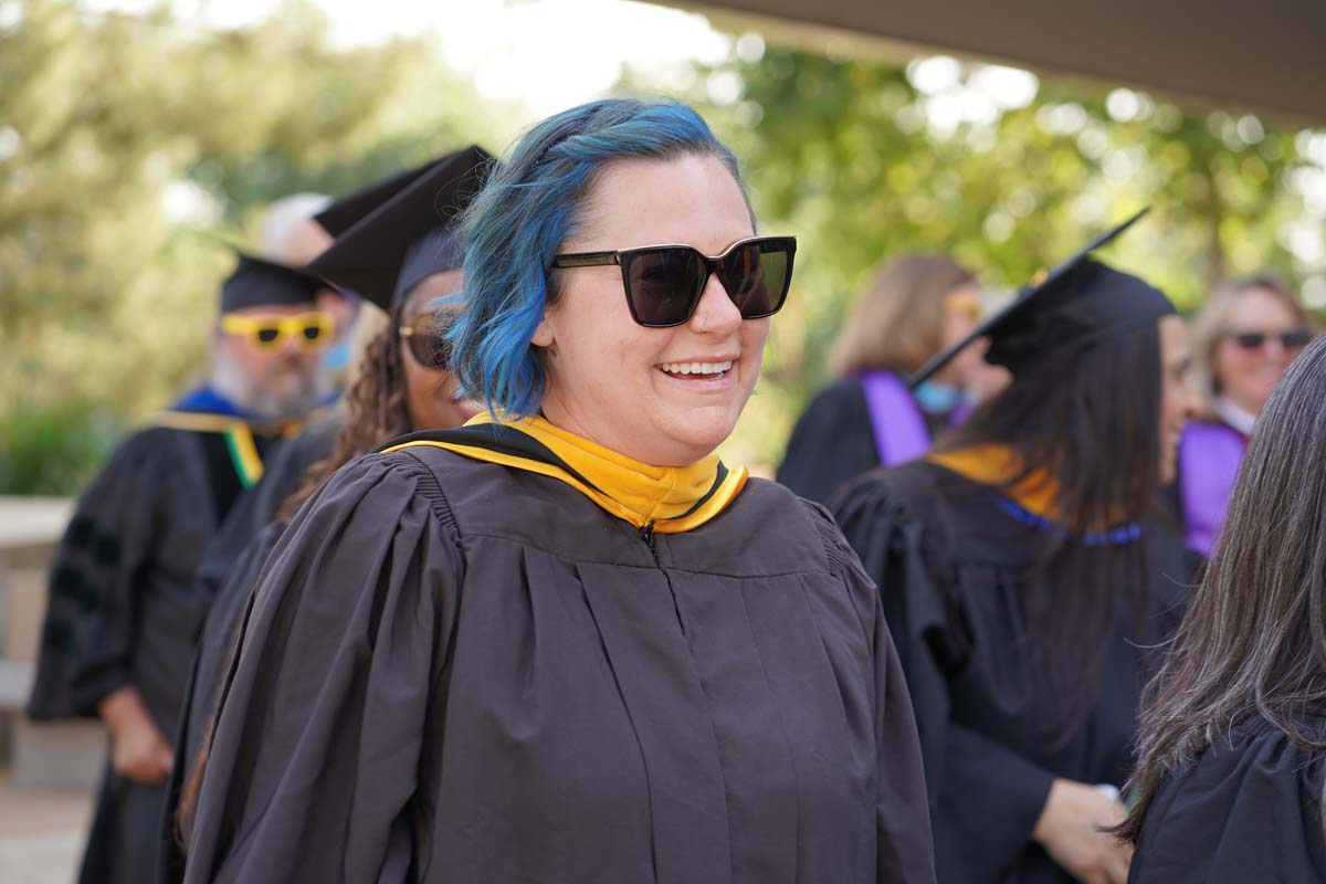 Graduate and faculty processional at CHC's Commencement 2024.
