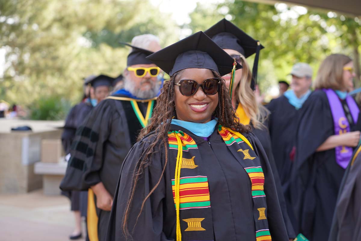 Graduate and faculty processional at CHC's Commencement 2024.