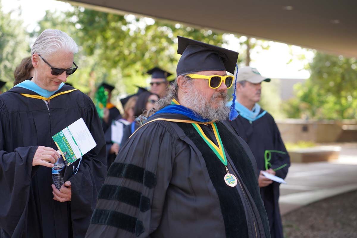 Graduate and faculty processional at CHC's Commencement 2024.