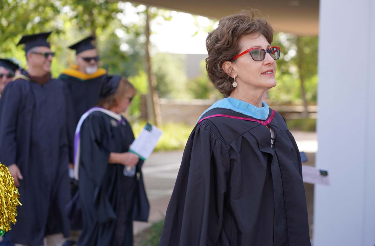 Graduate and faculty processional at CHC's Commencement 2024.