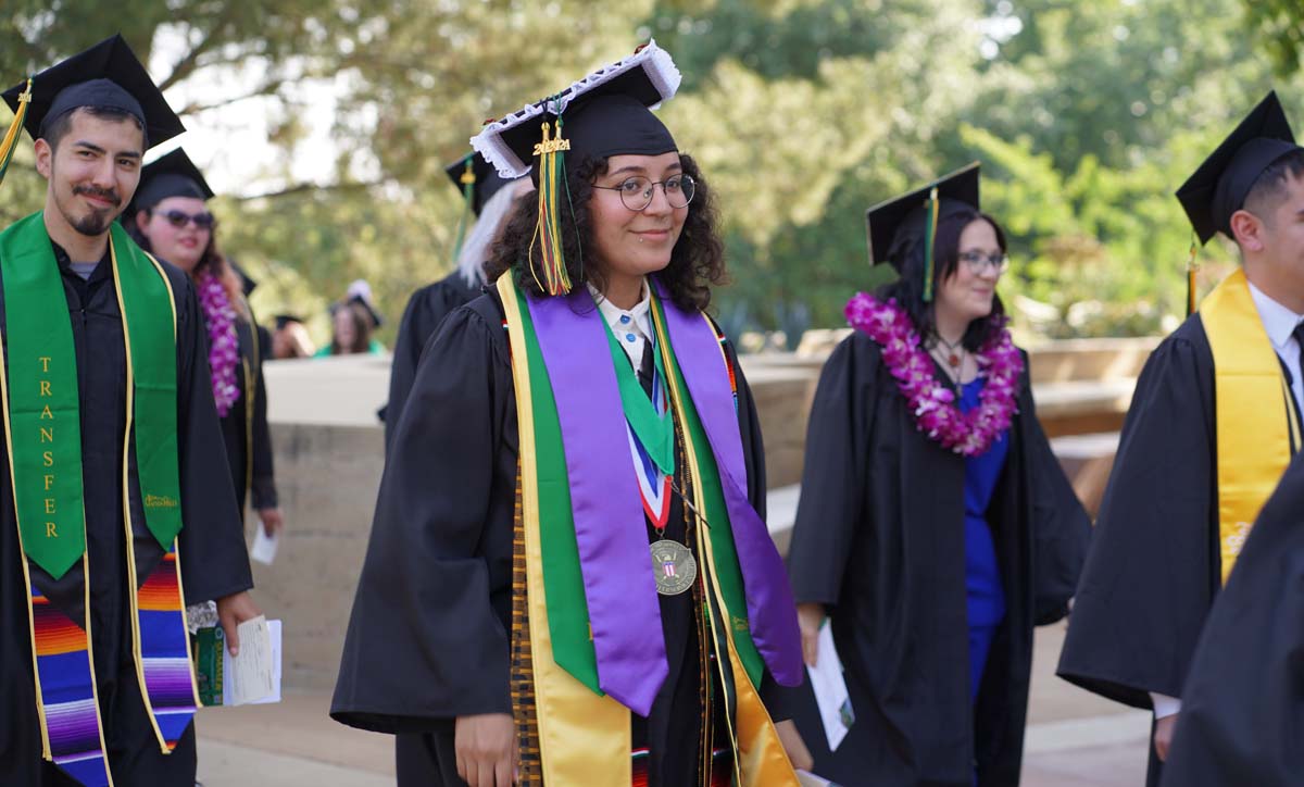 Graduate and faculty processional at CHC's Commencement 2024.