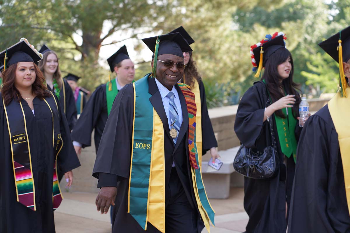 Graduate and faculty processional at CHC's Commencement 2024.