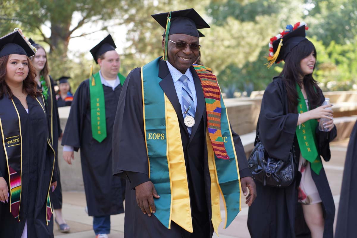 Graduate and faculty processional at CHC's Commencement 2024.
