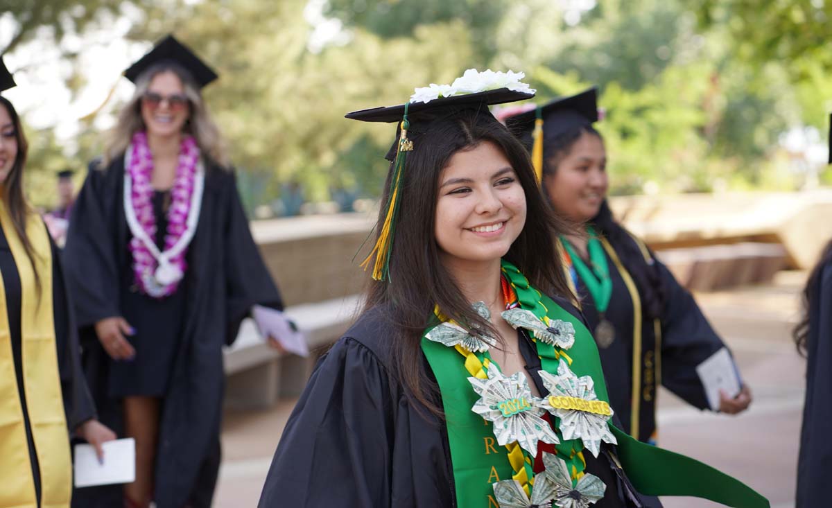 Graduate and faculty processional at CHC's Commencement 2024.