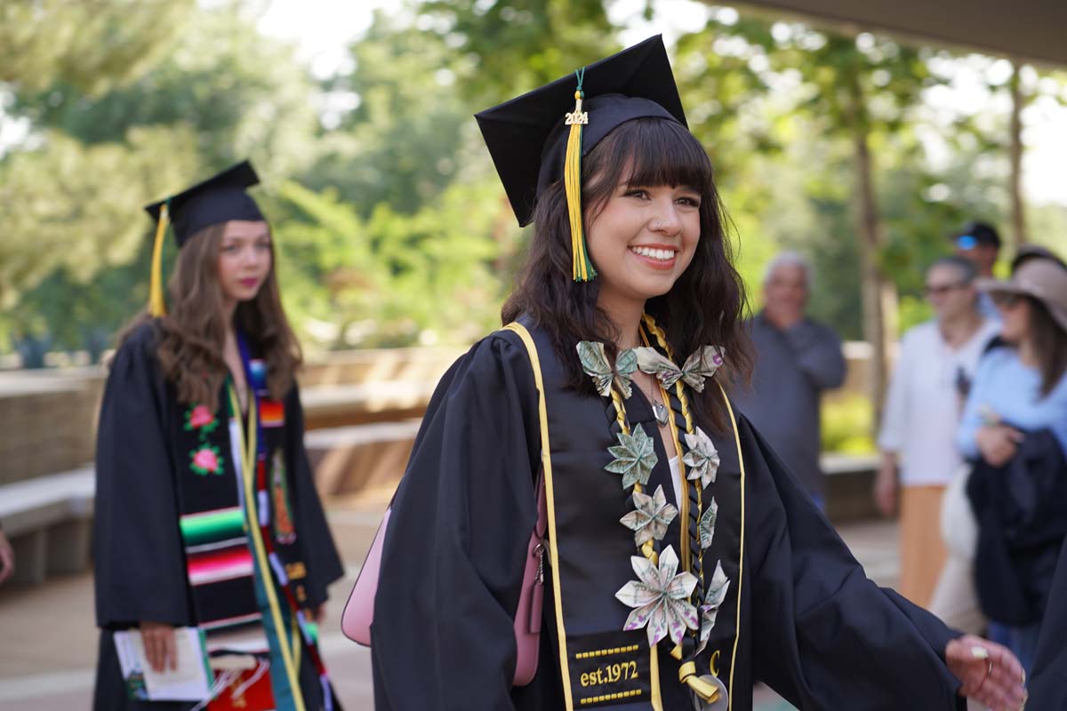 Graduate and faculty processional at CHC's Commencement 2024.