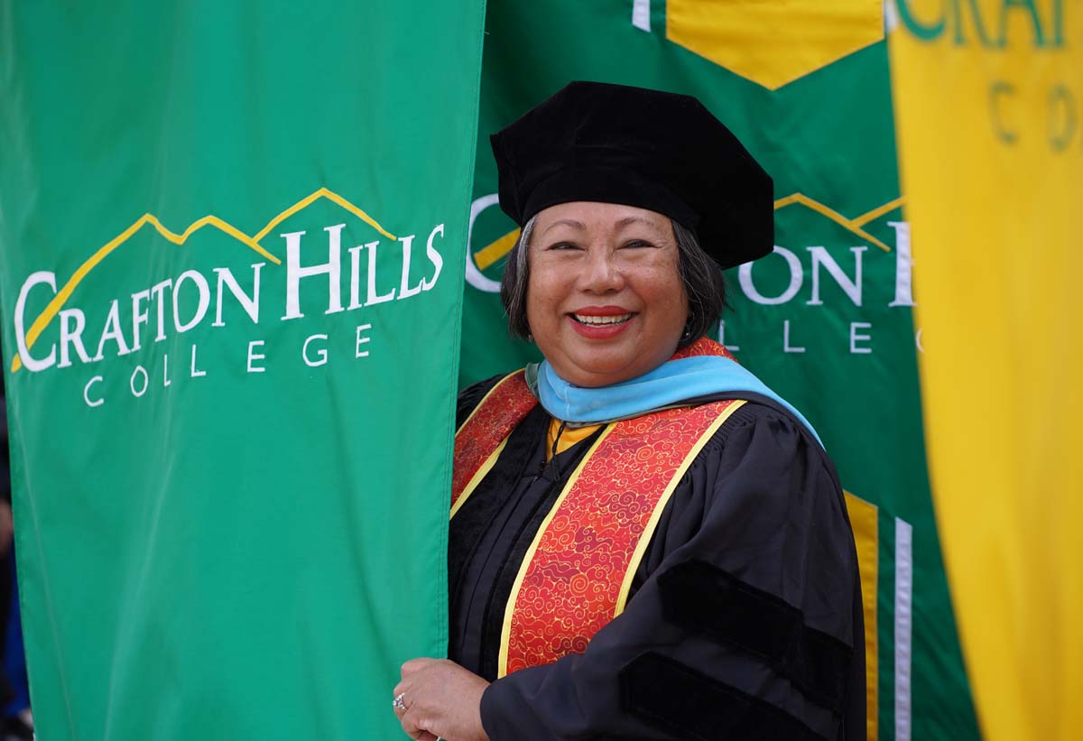 Graduate and faculty processional at CHC's Commencement 2024.