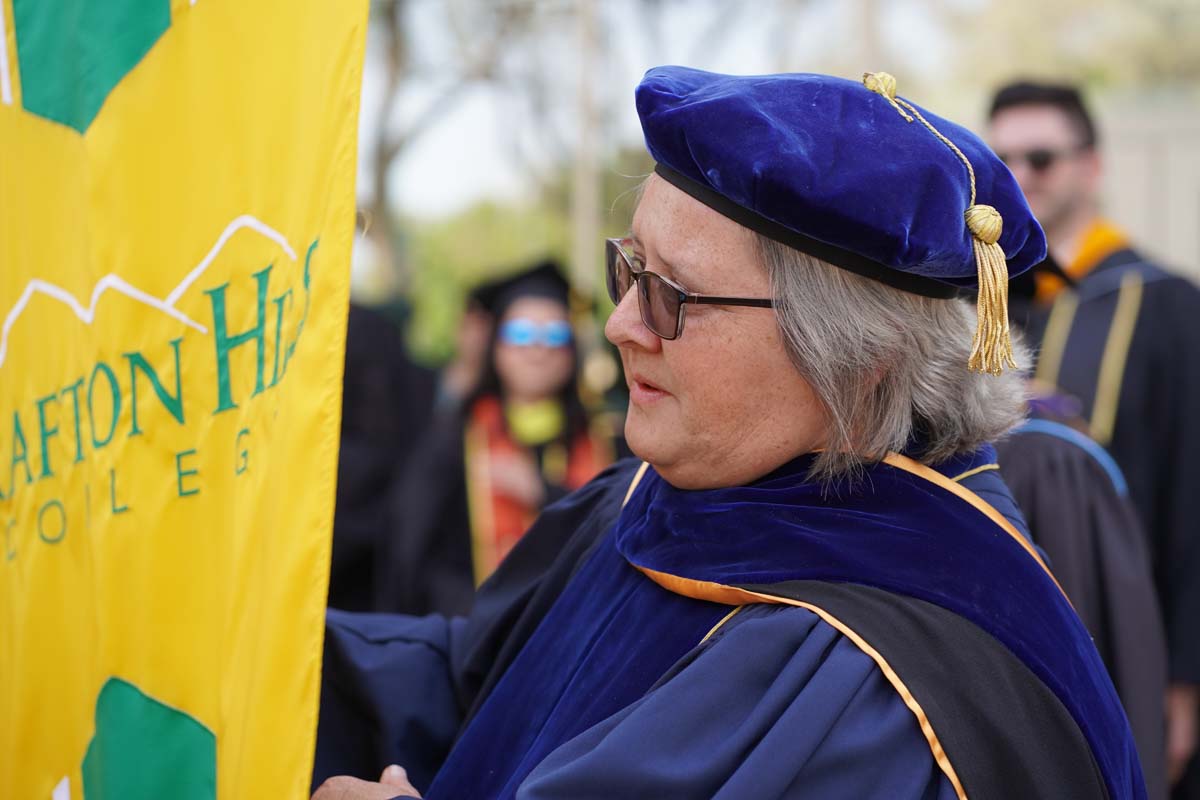 Graduate and faculty processional at CHC's Commencement 2024.