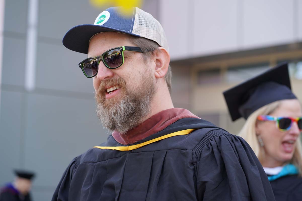 Graduate and faculty processional at CHC's Commencement 2024.