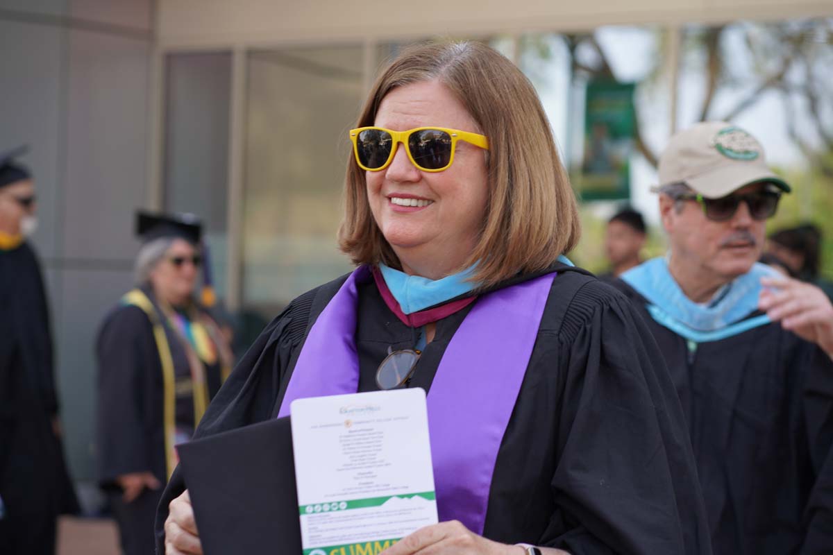 Graduate and faculty processional at CHC's Commencement 2024.
