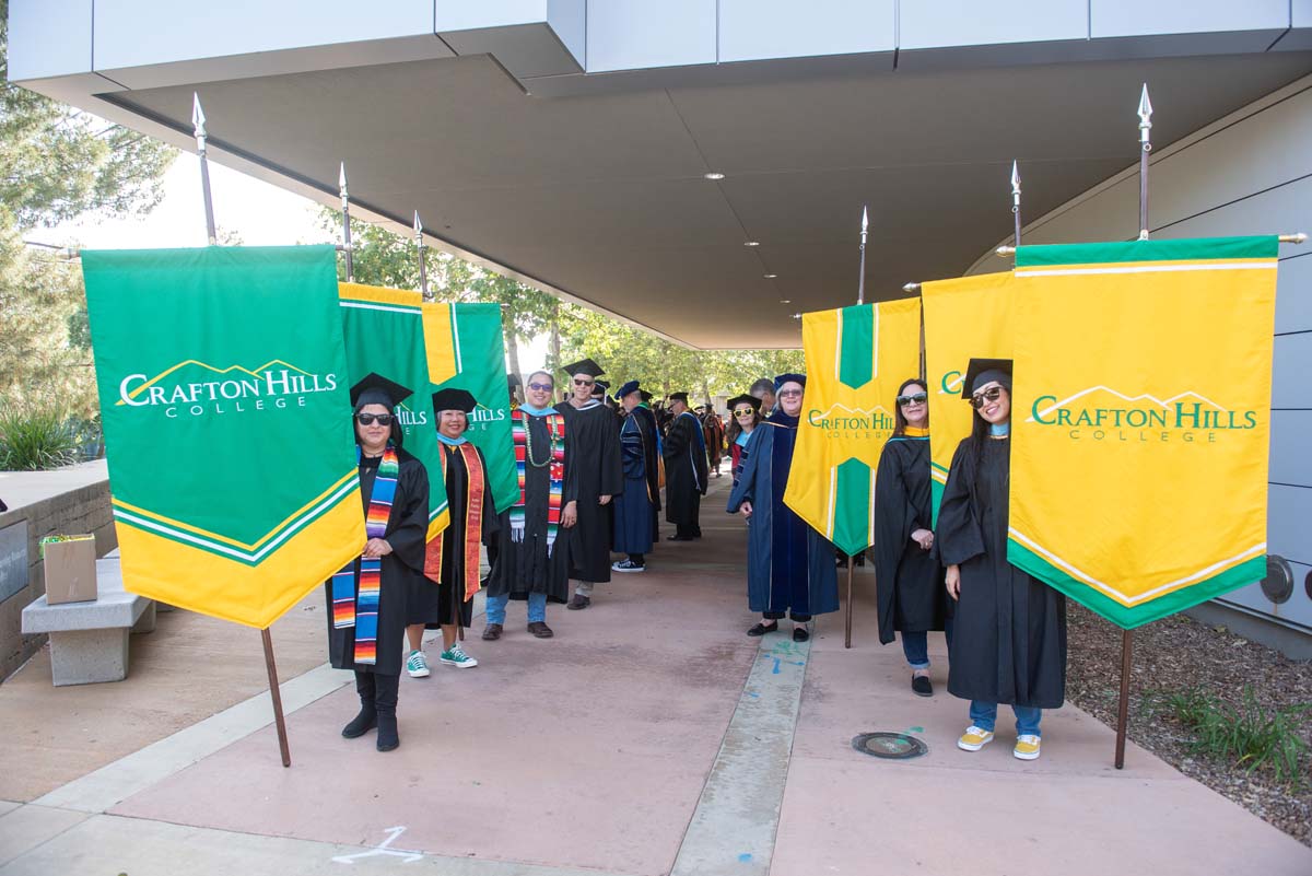 Graduate and faculty processional at CHC's Commencement 2024.