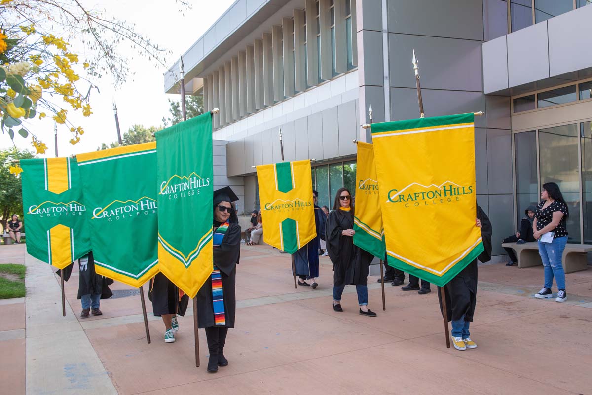 Graduate and faculty processional at CHC's Commencement 2024.