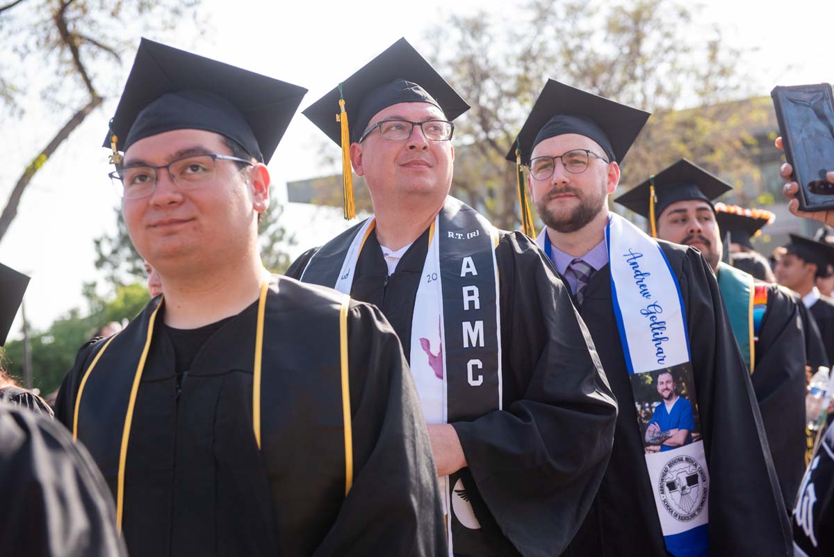 Graduate and faculty processional at CHC's Commencement 2024.
