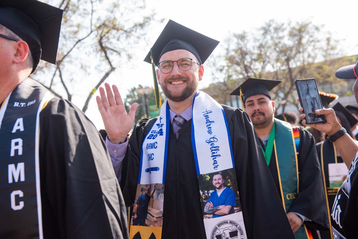 Graduate and faculty processional at CHC's Commencement 2024.