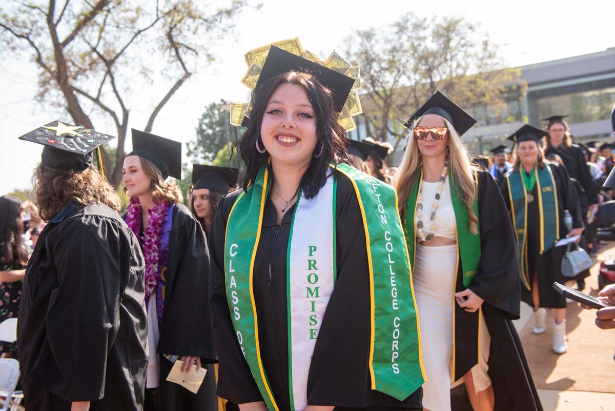 Graduate and faculty processional at CHC's Commencement 2024.