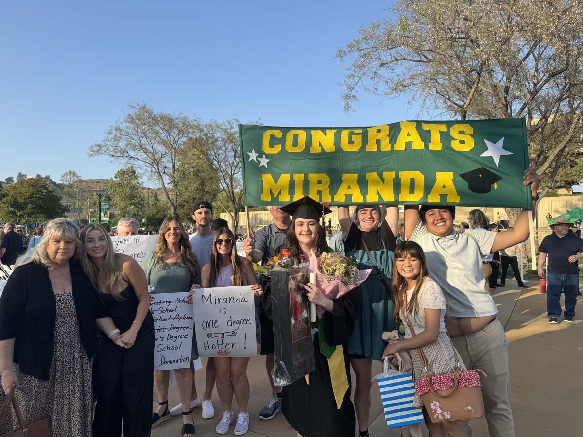 Graduates and families at CHC's Commencement 2024.