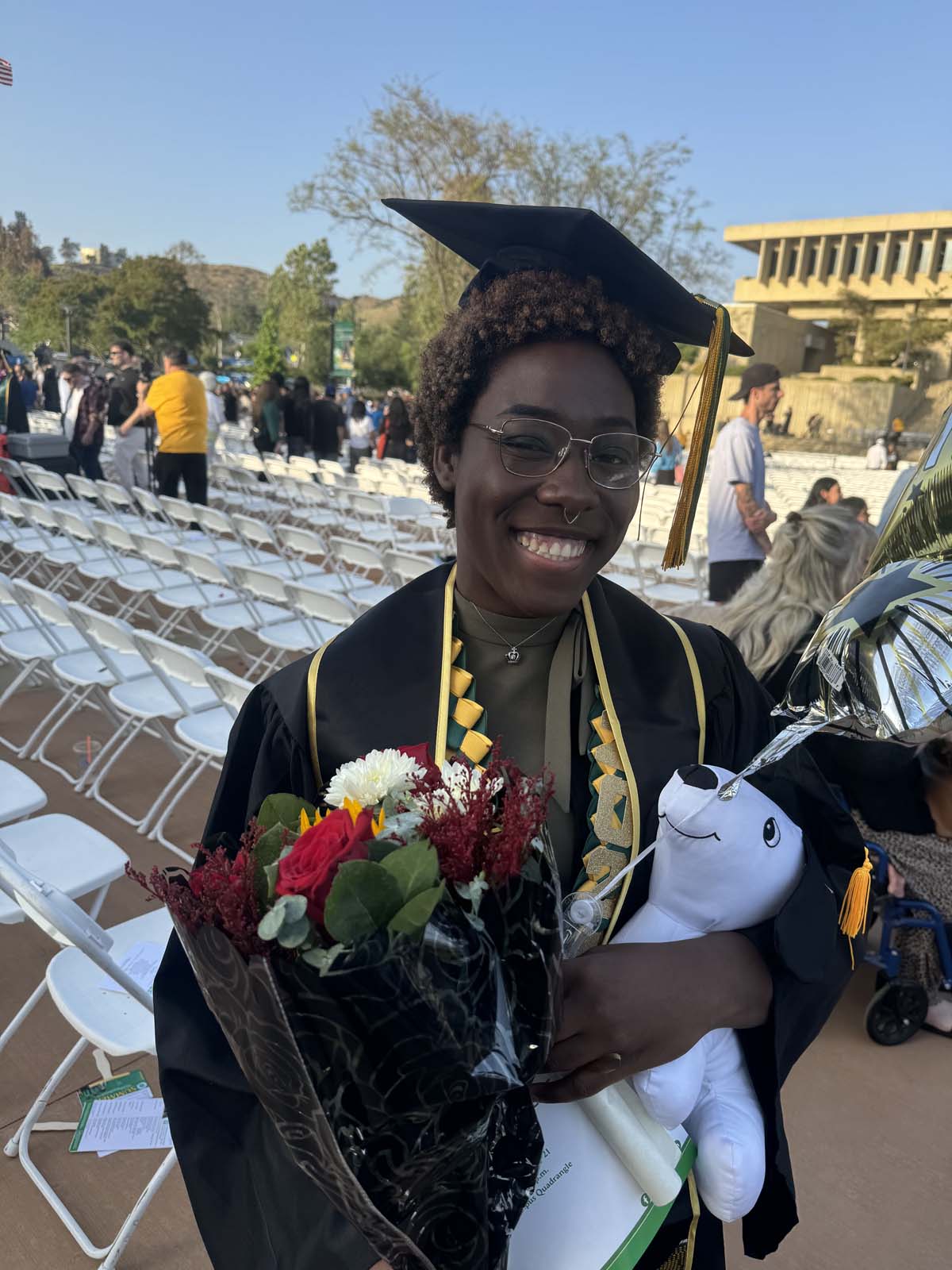 Graduates and families at CHC's Commencement 2024.