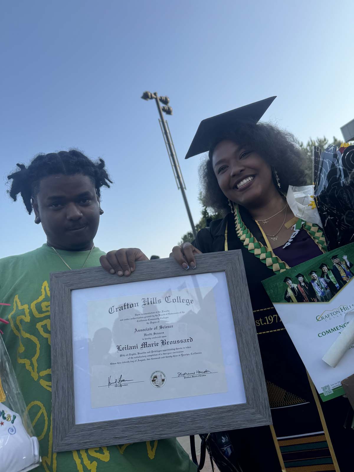 Graduates and families at CHC's Commencement 2024.