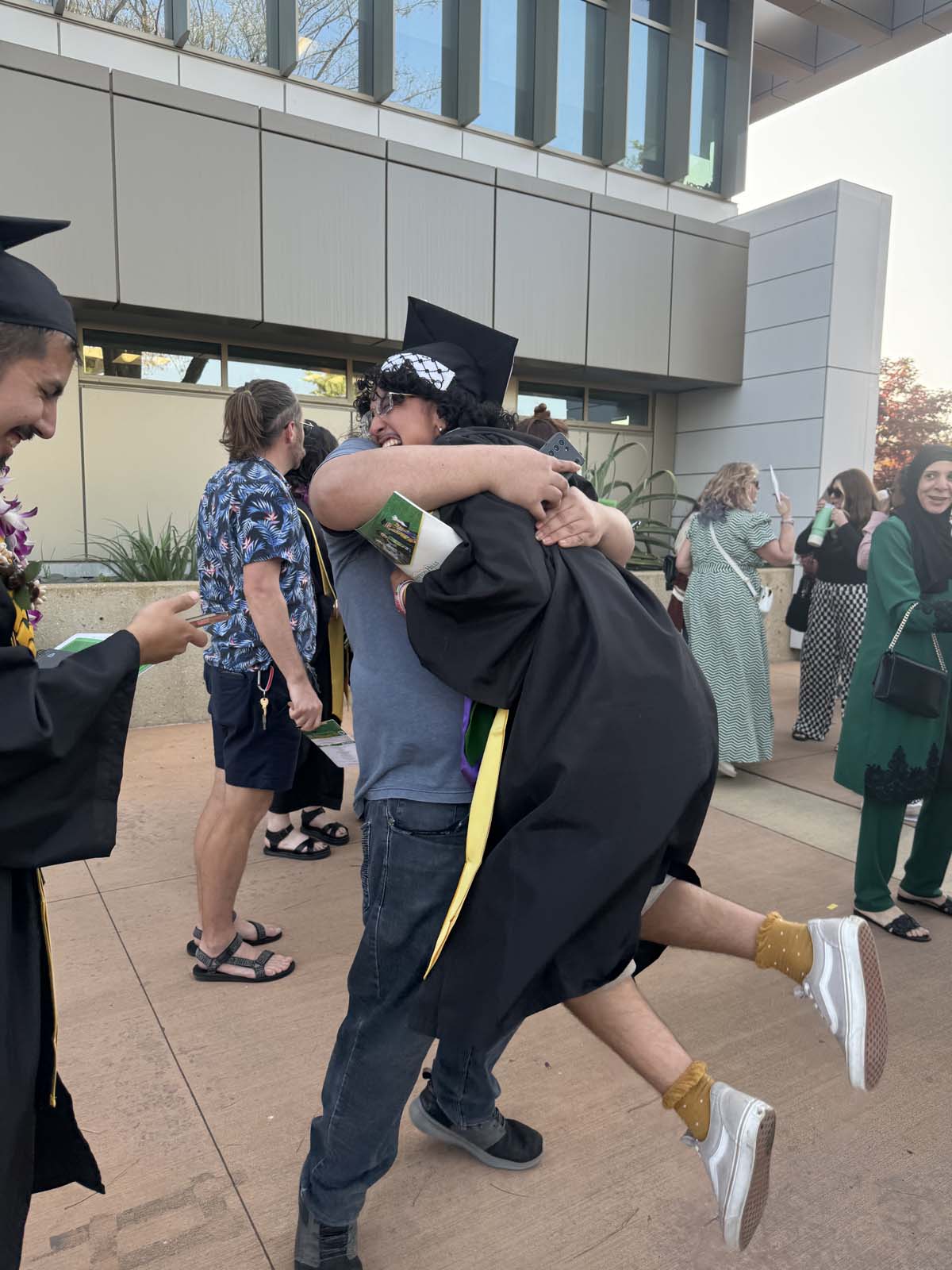 Graduates and families at CHC's Commencement 2024.