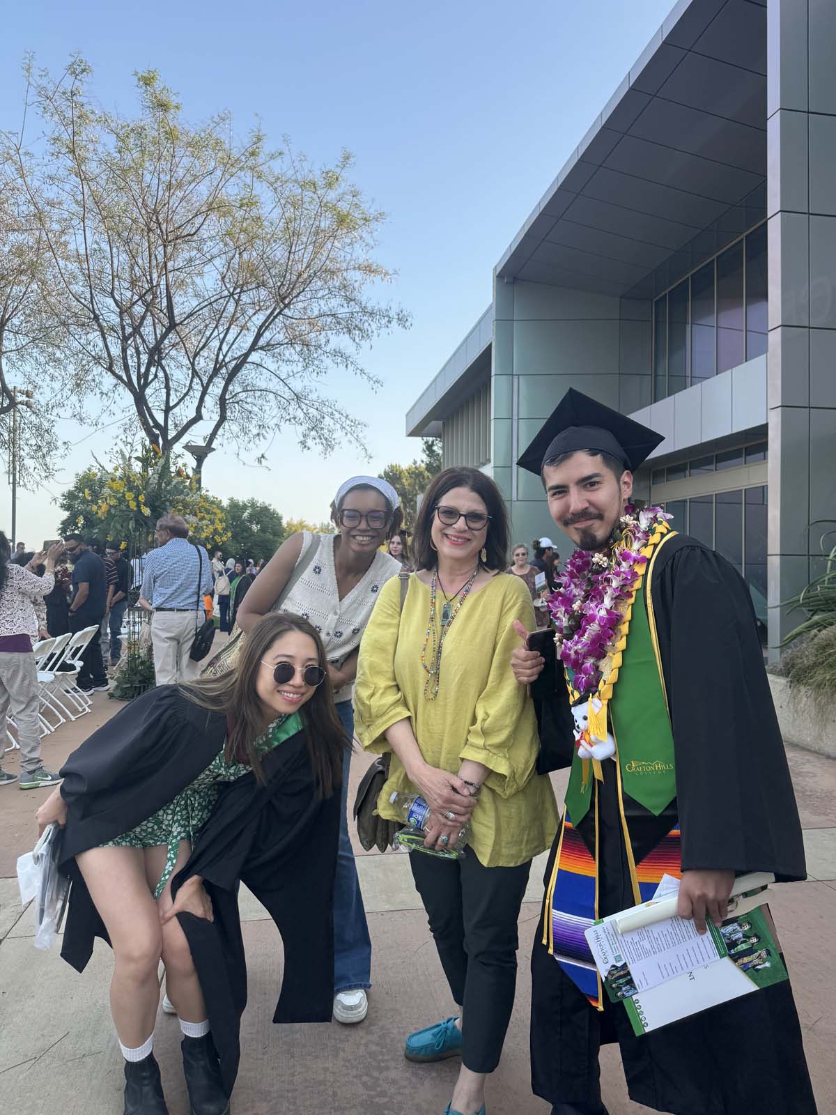 Graduates and families at CHC's Commencement 2024.