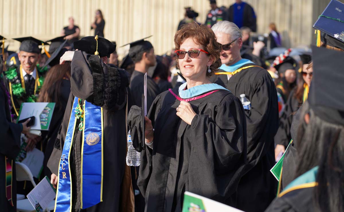 Graduates and families at CHC's Commencement 2024.