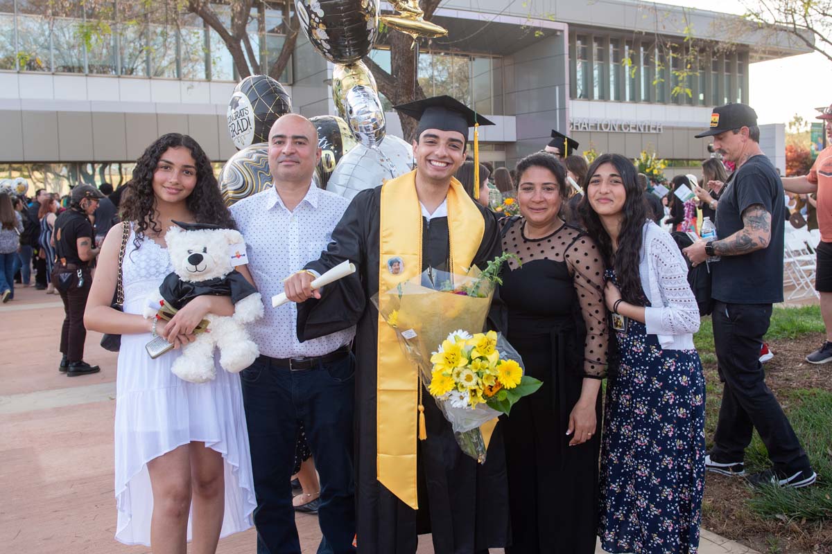 Graduates and families at CHC's Commencement 2024.