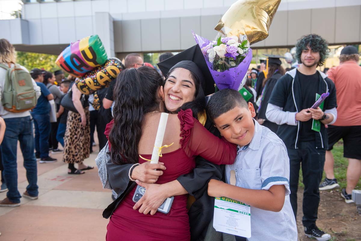 Graduates and families at CHC's Commencement 2024.