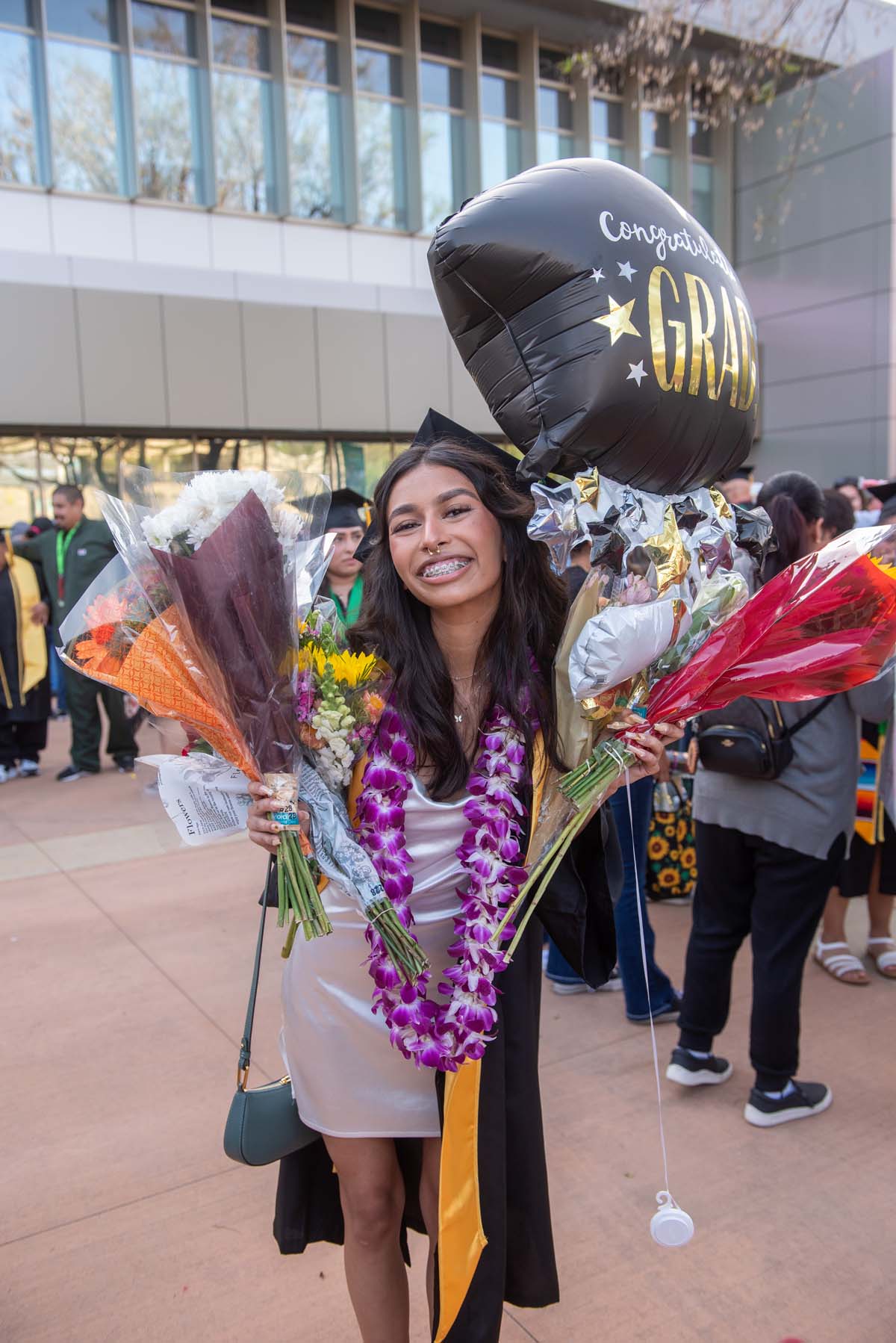 Graduates and families at CHC's Commencement 2024.