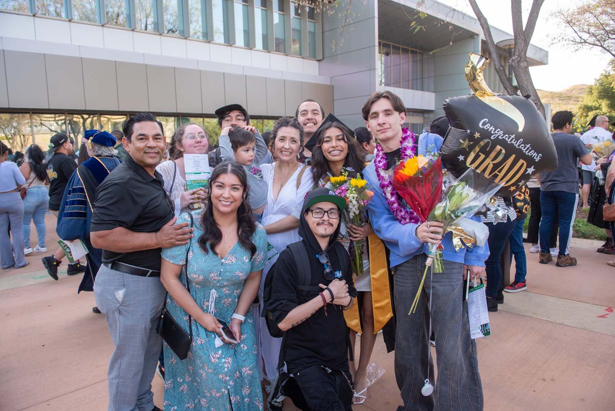 Graduates and families at CHC's Commencement 2024.