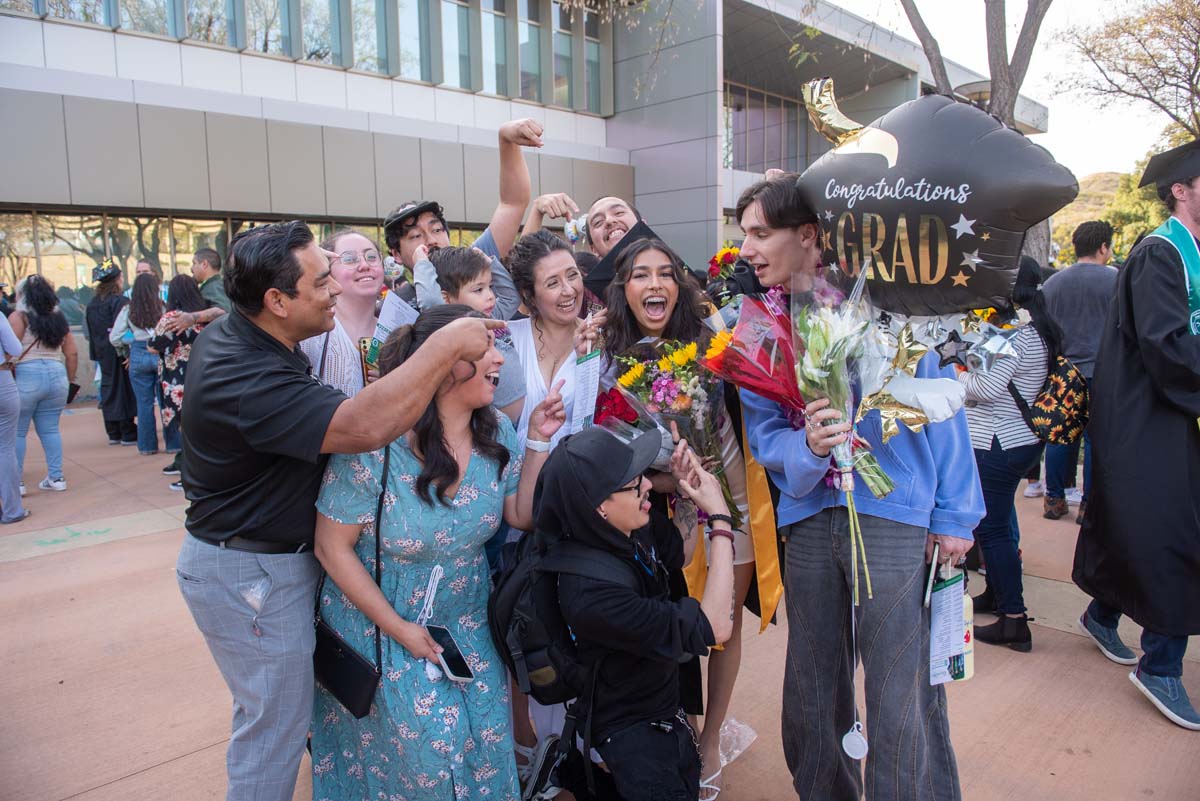 Graduates and families at CHC's Commencement 2024.