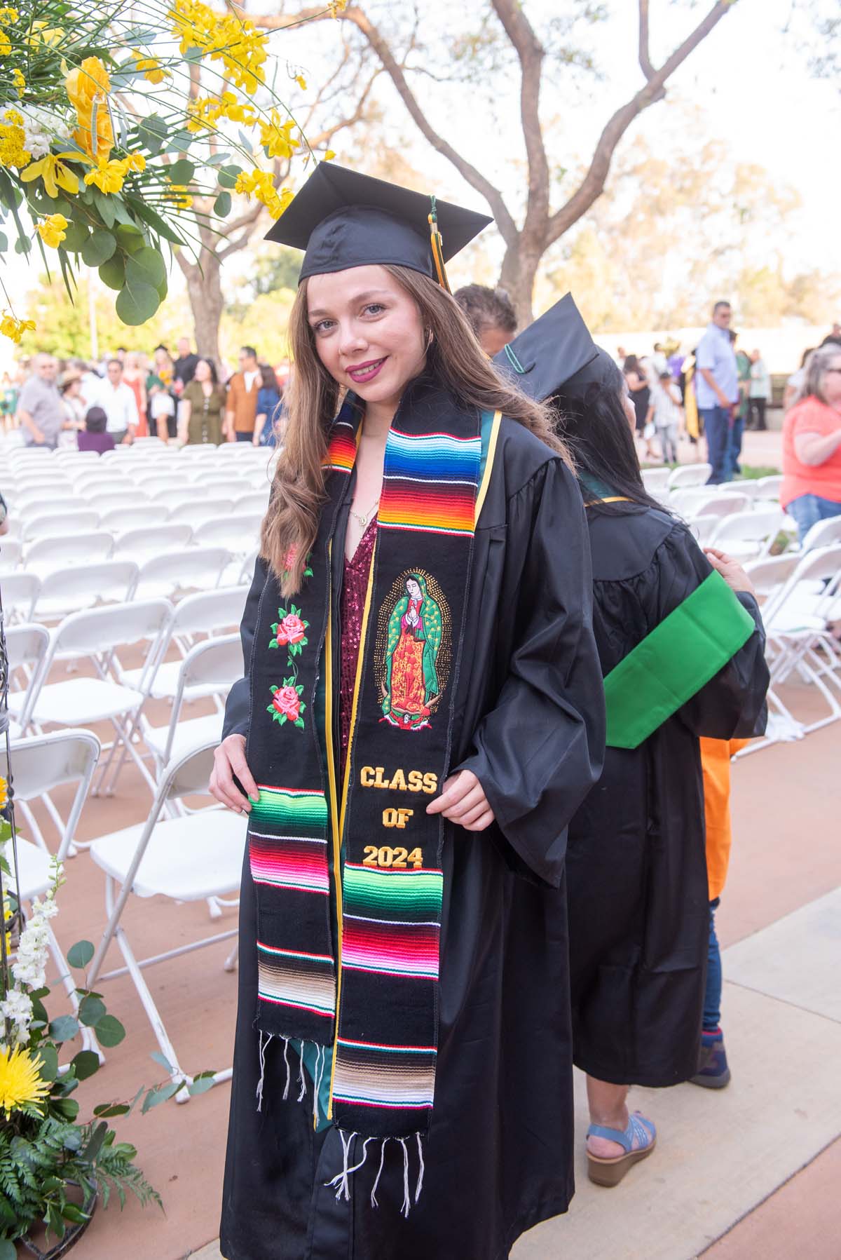 Graduates and families at CHC's Commencement 2024.