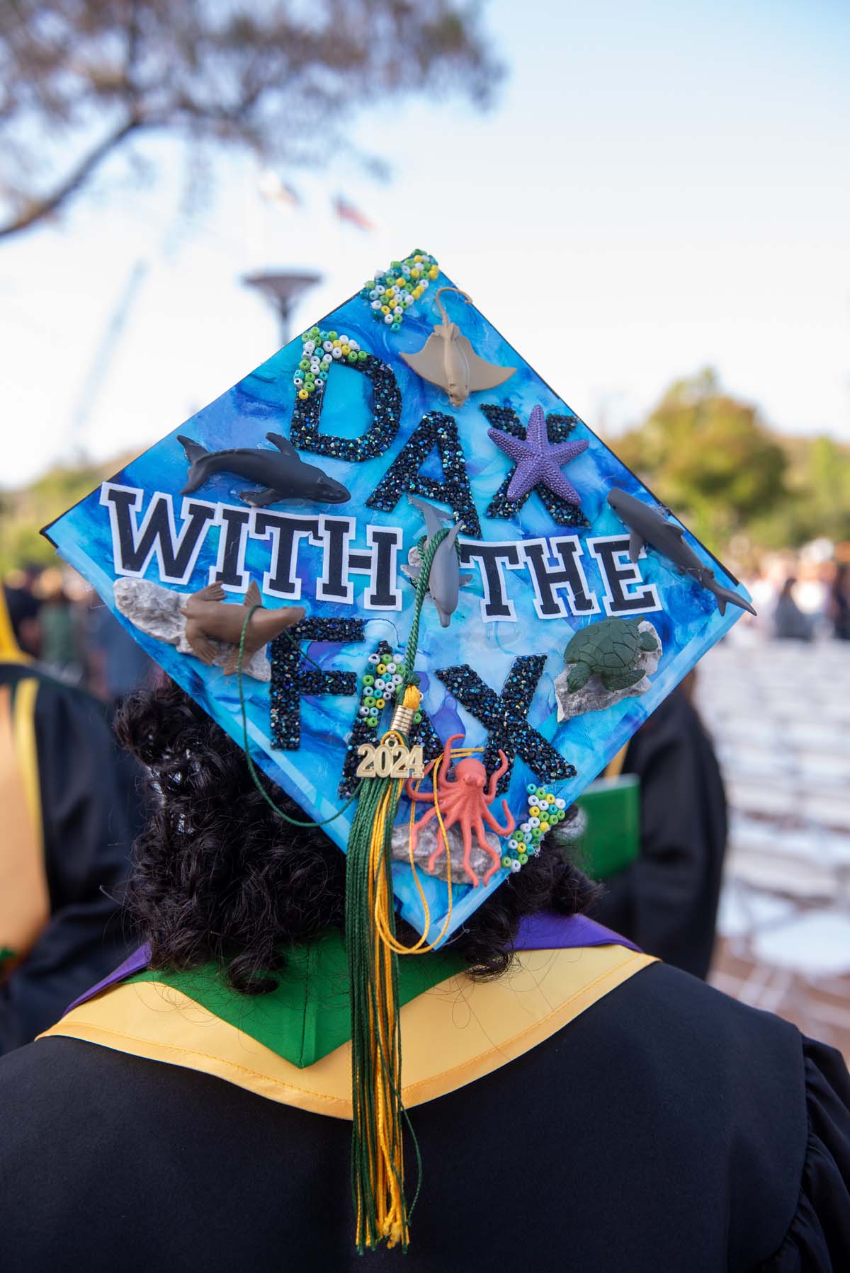 Graduates and families at CHC's Commencement 2024.