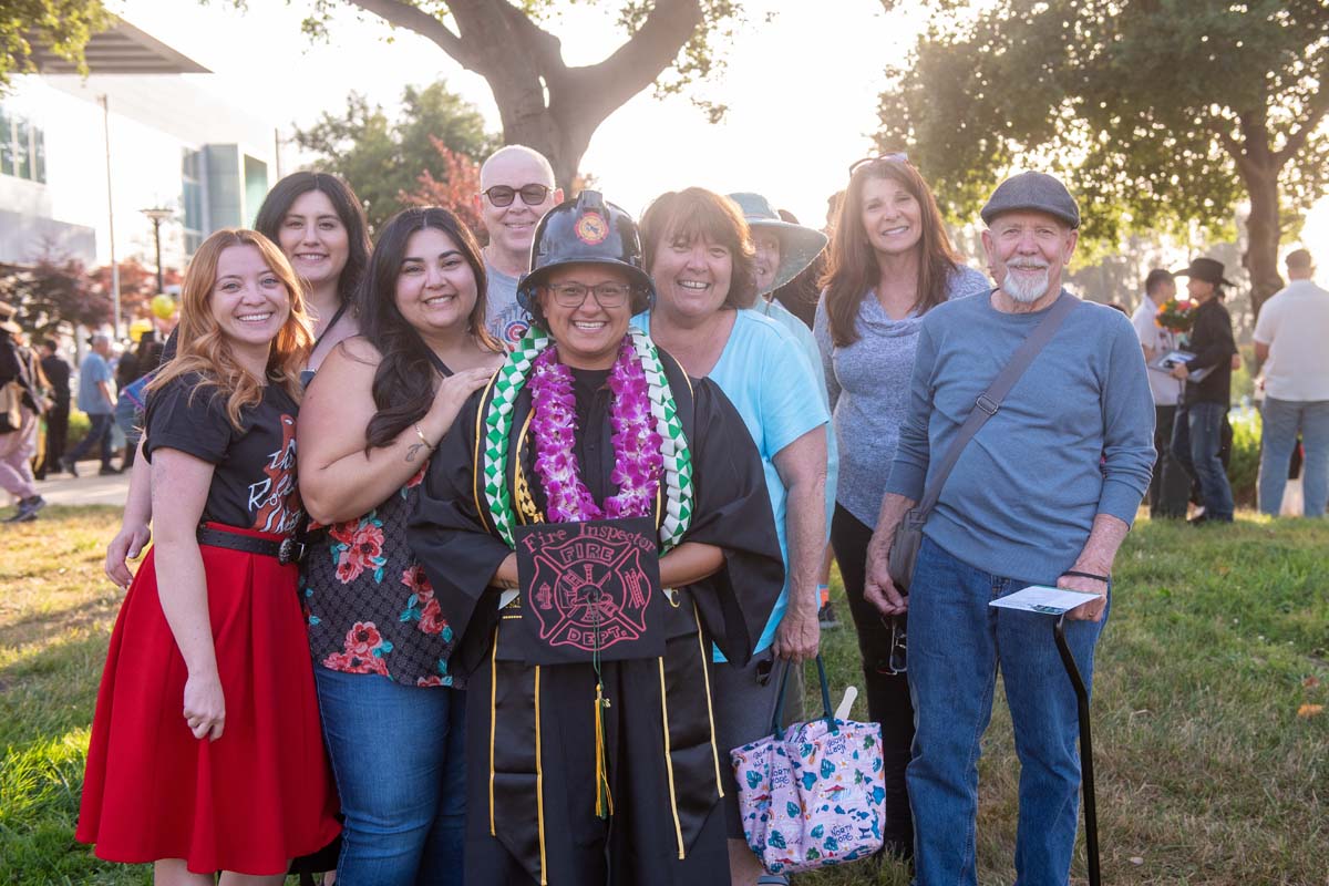 Graduates and families at CHC's Commencement 2024.