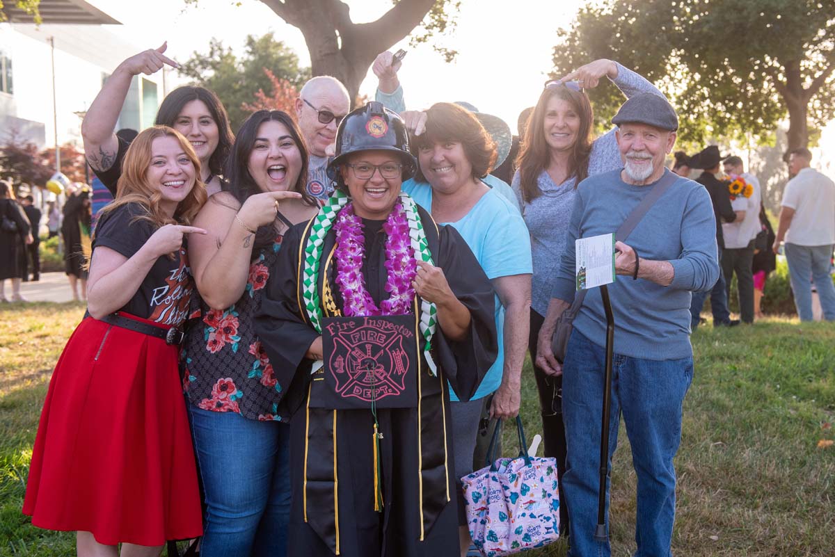 Graduates and families at CHC's Commencement 2024.