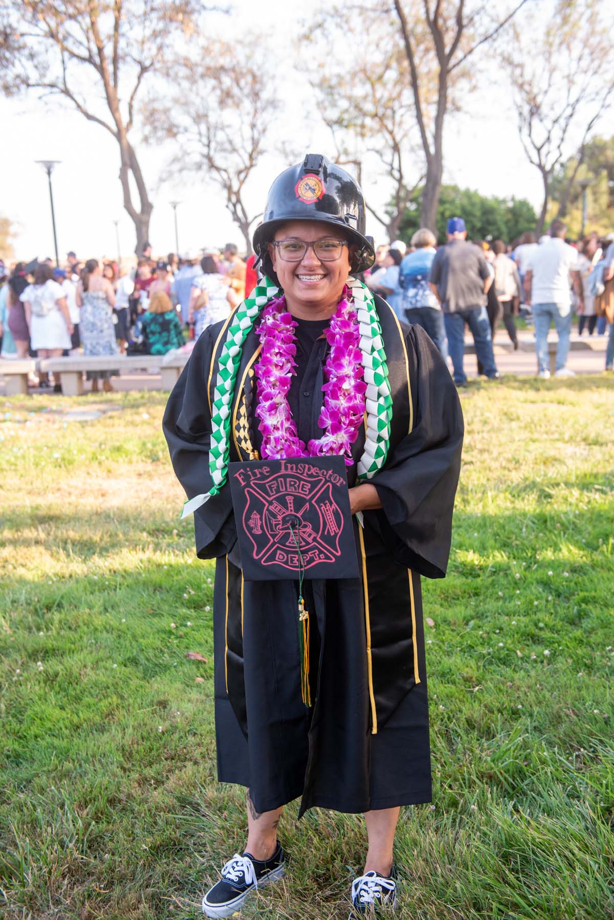 Graduates and families at CHC's Commencement 2024.