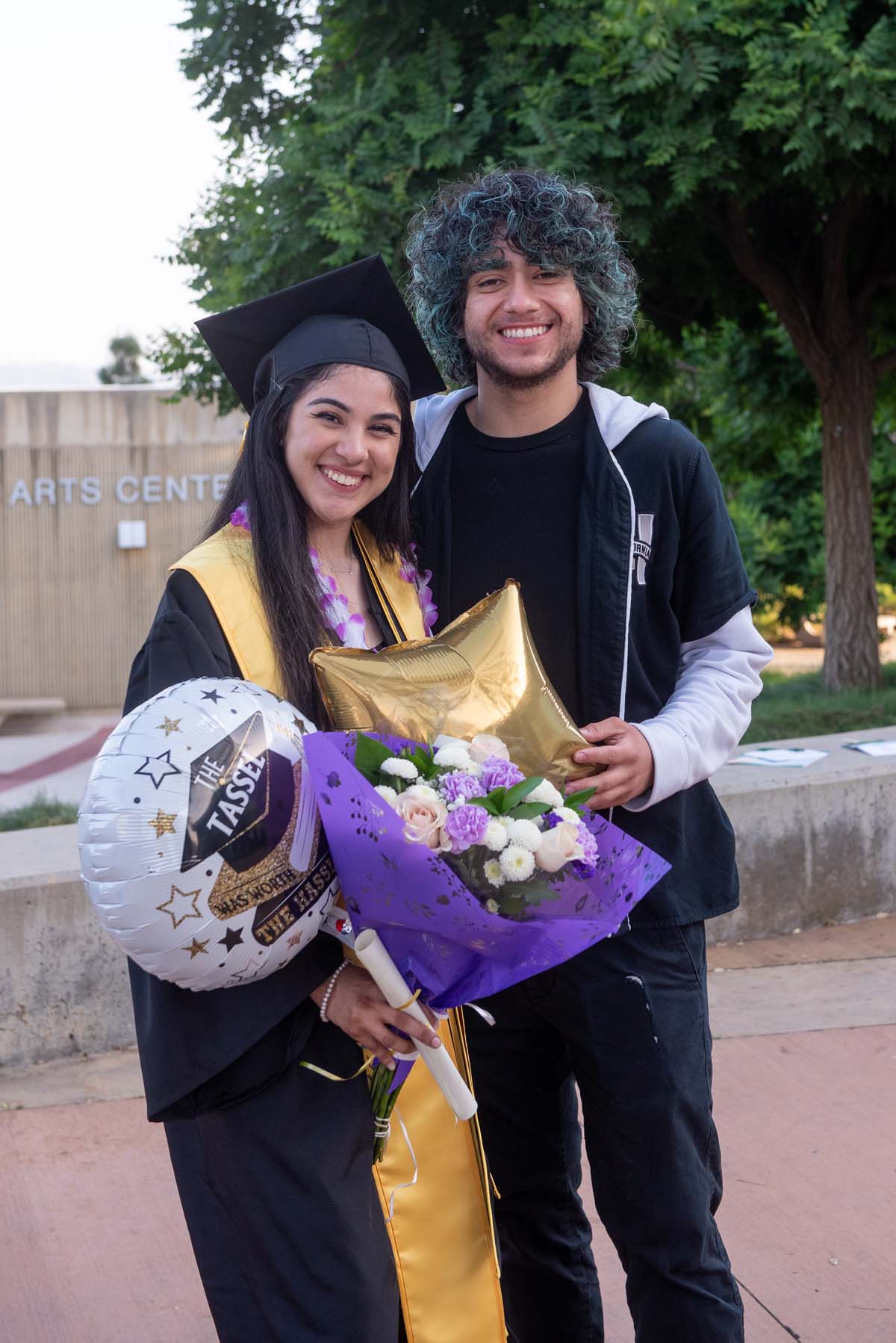 Graduates and families at CHC's Commencement 2024.
