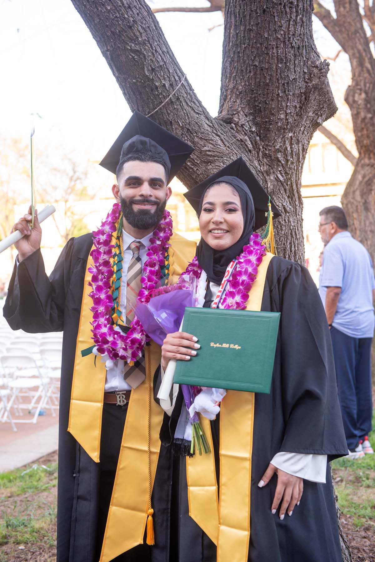 Graduates and families at CHC's Commencement 2024.