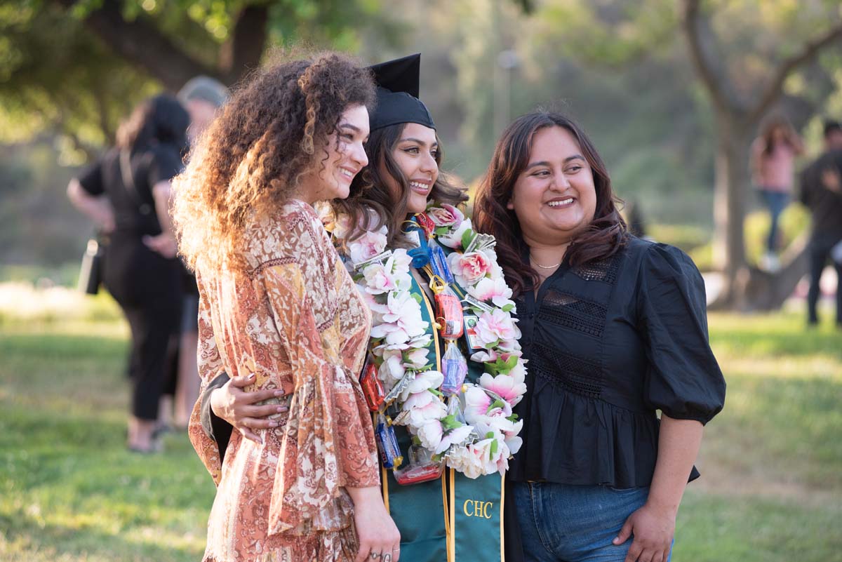 Graduates and families at CHC's Commencement 2024.