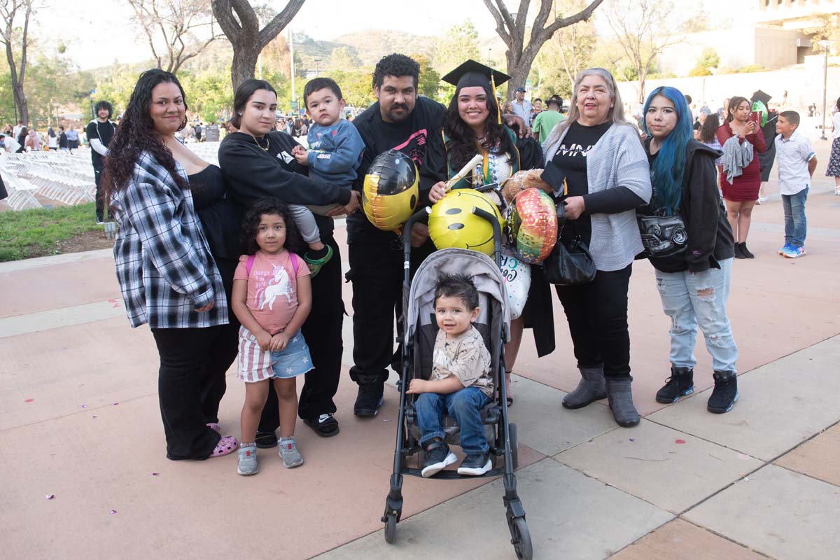 Graduates and families at CHC's Commencement 2024.