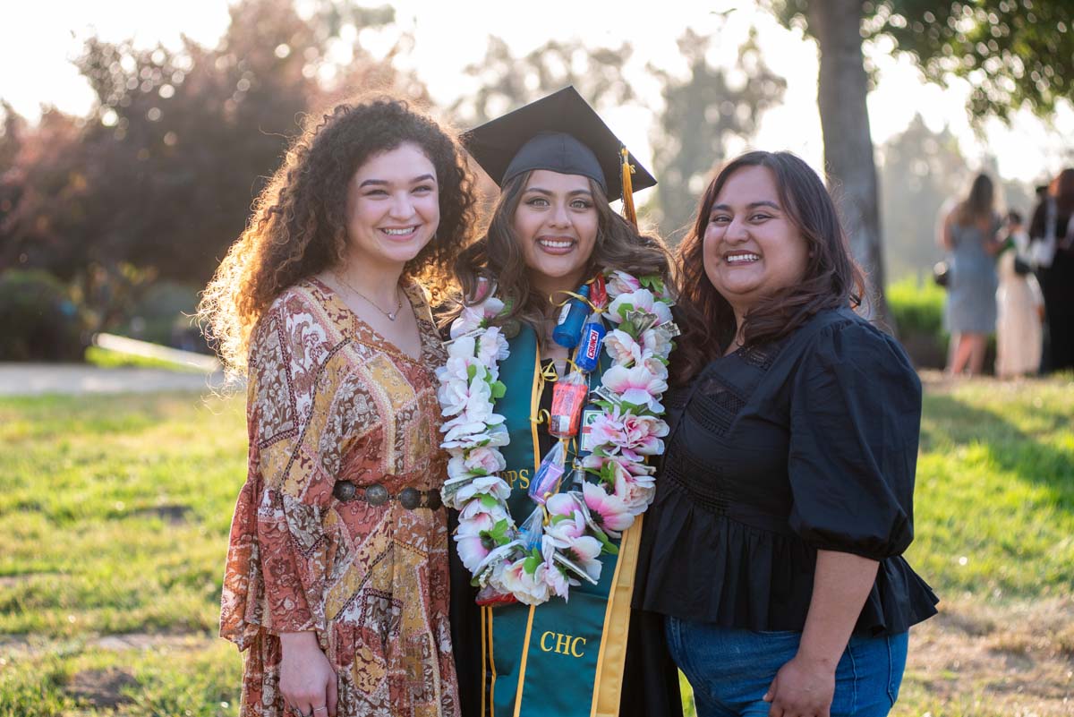 Graduates and families at CHC's Commencement 2024.