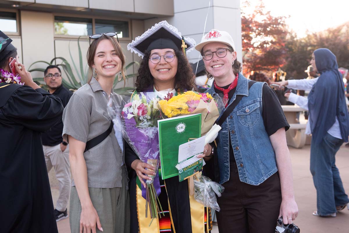 Graduates and families at CHC's Commencement 2024.
