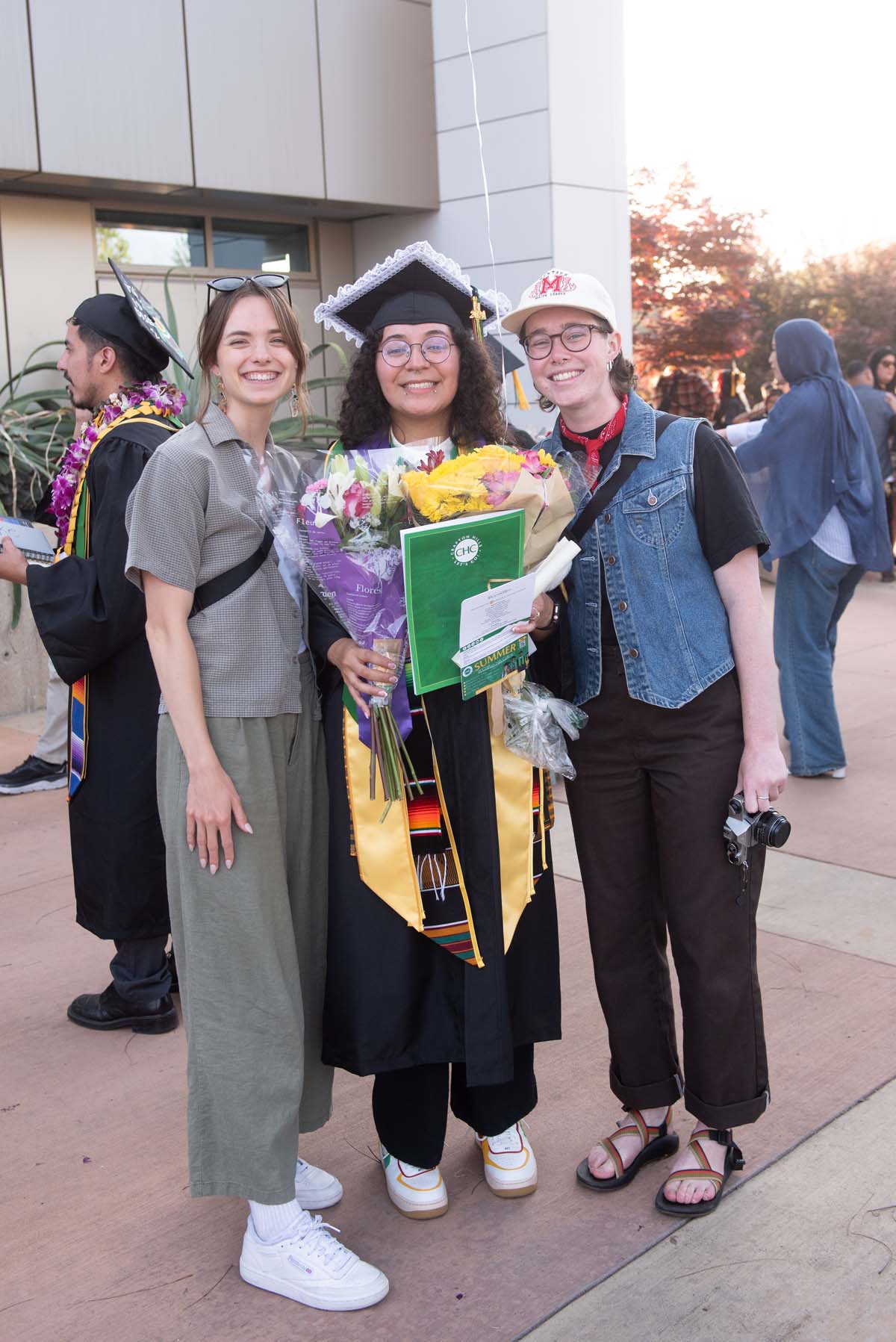 Graduates and families at CHC's Commencement 2024.