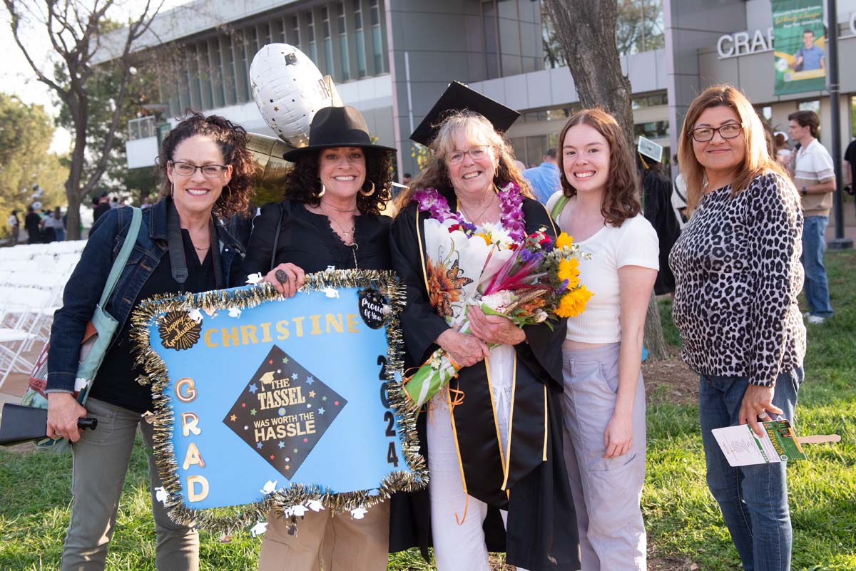 Graduates and families at CHC's Commencement 2024.