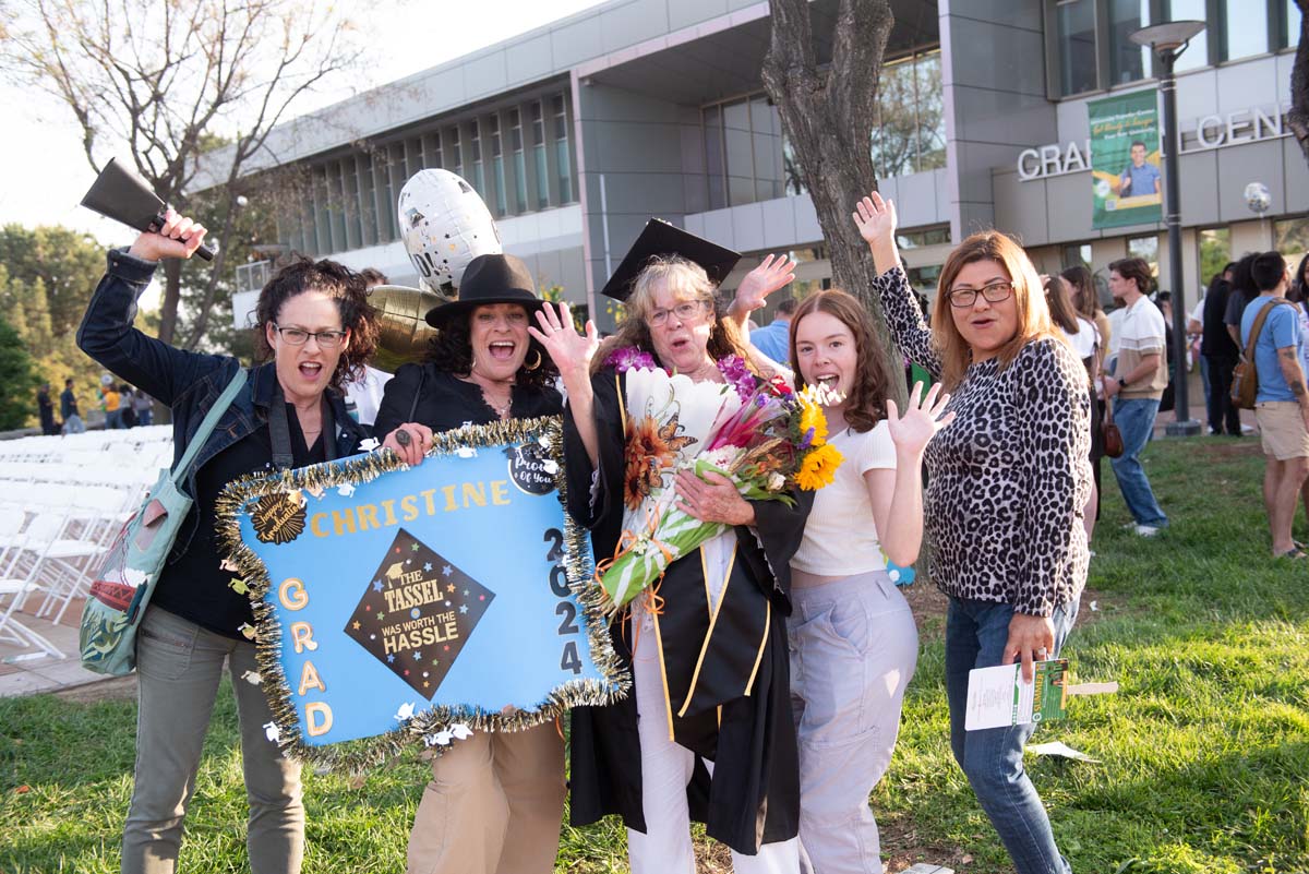 Graduates and families at CHC's Commencement 2024.