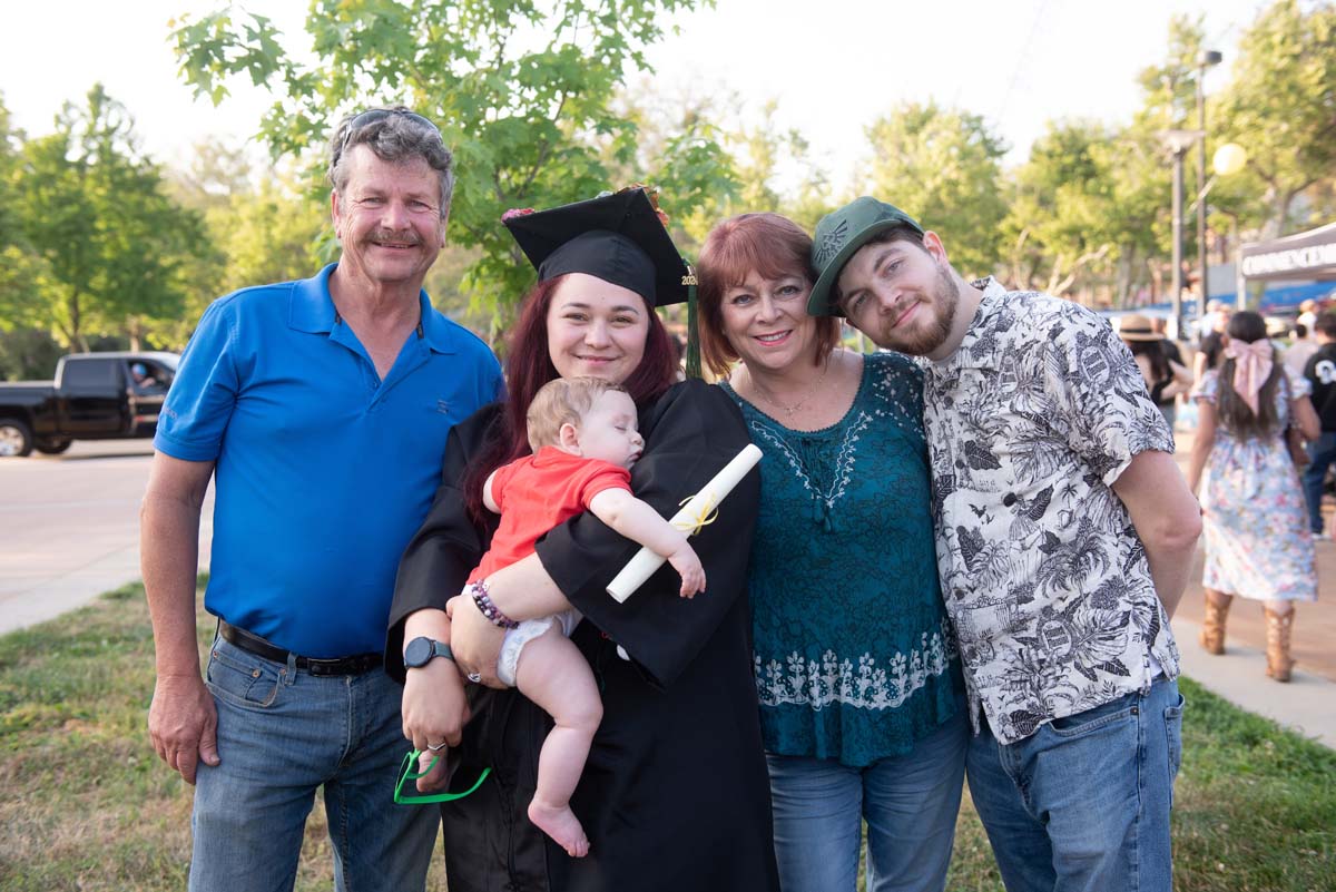 Graduates and families at CHC's Commencement 2024.