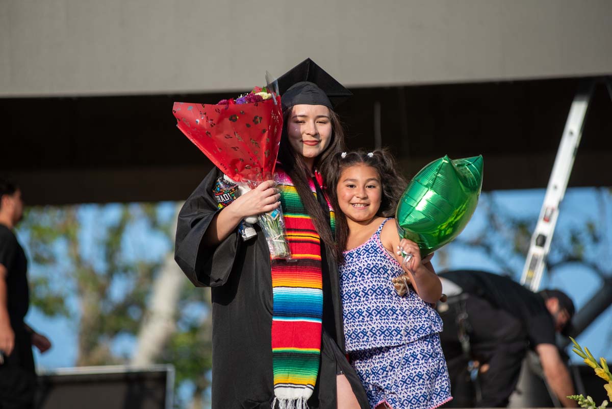 Graduates and families at CHC's Commencement 2024.