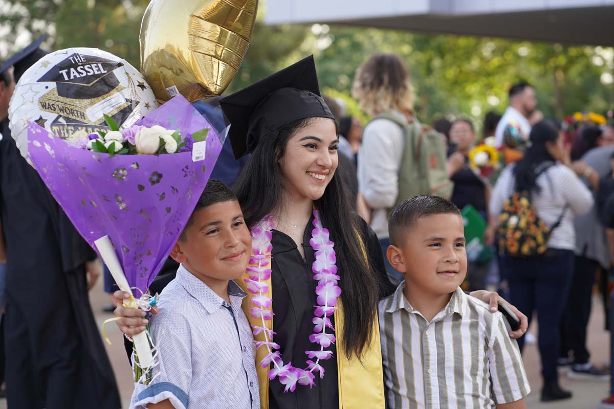 Graduates and families at CHC's Commencement 2024.