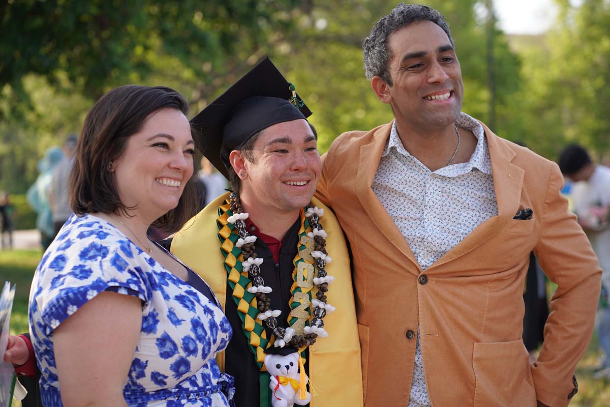 Graduates and families at CHC's Commencement 2024.