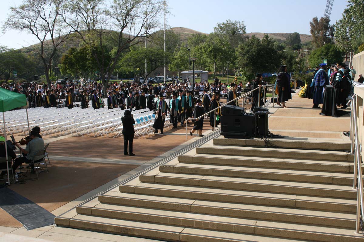 Students at Commencement